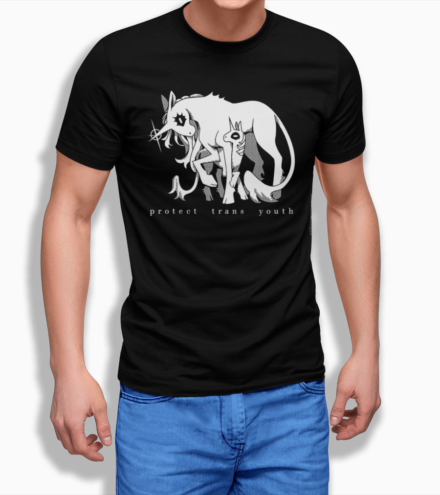 Protect Trans Youth Unicorn Support T-Shirt