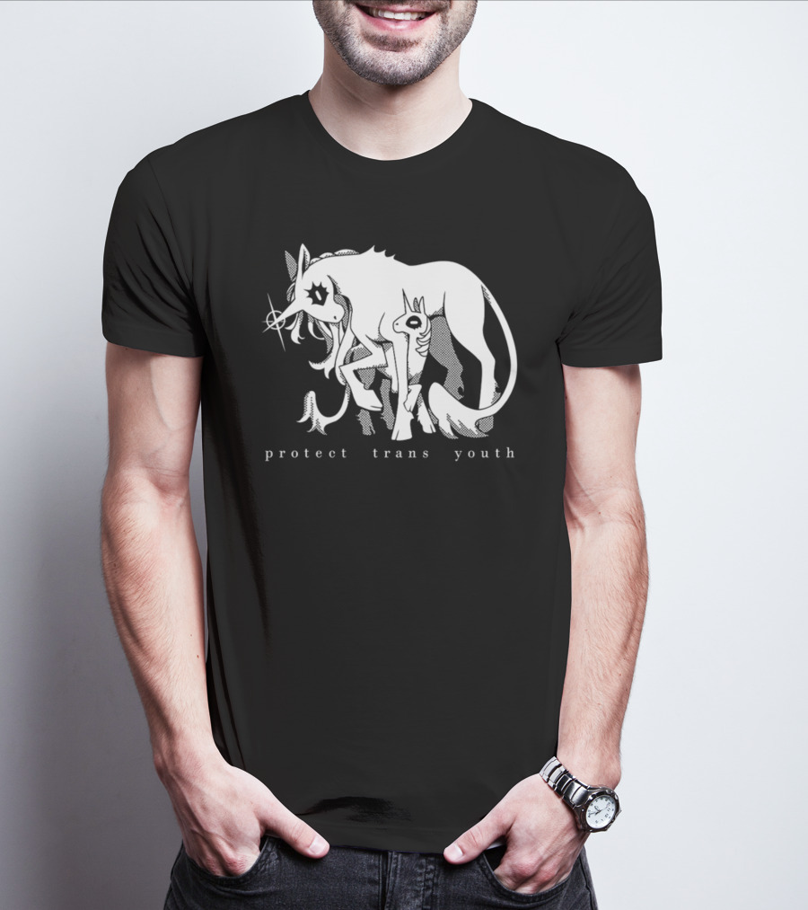 Protect Trans Youth Unicorn Support T-Shirt