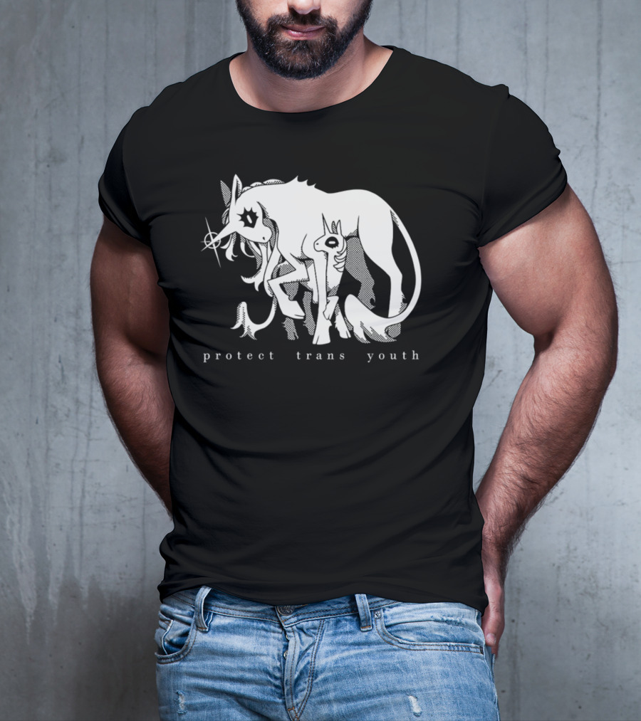 Protect Trans Youth Unicorn Support T-Shirt