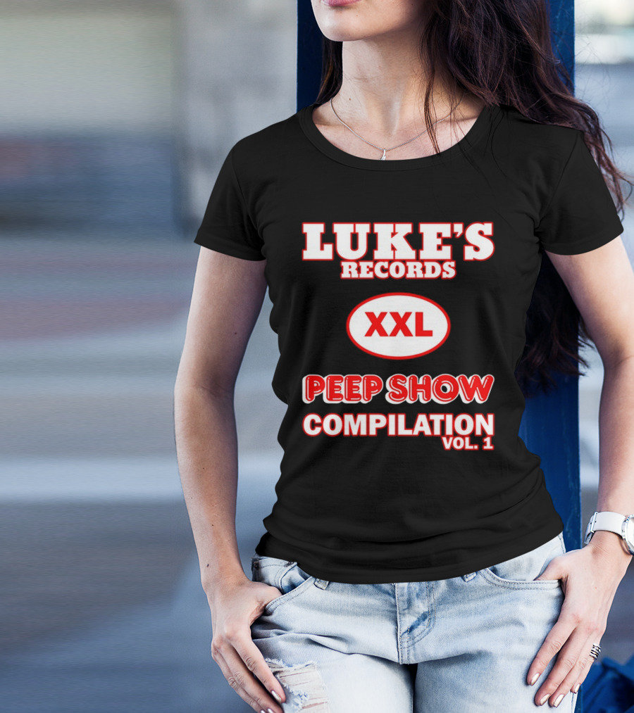 LUKE'S RECORDS XXL PEEP SHOW COMPILATION VOL 1 T-Shirt