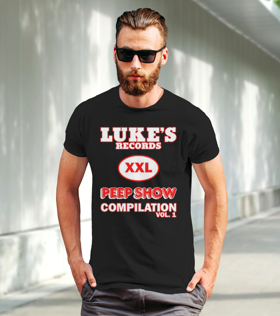 LUKE'S RECORDS XXL PEEP SHOW COMPILATION VOL 1 T-Shirt