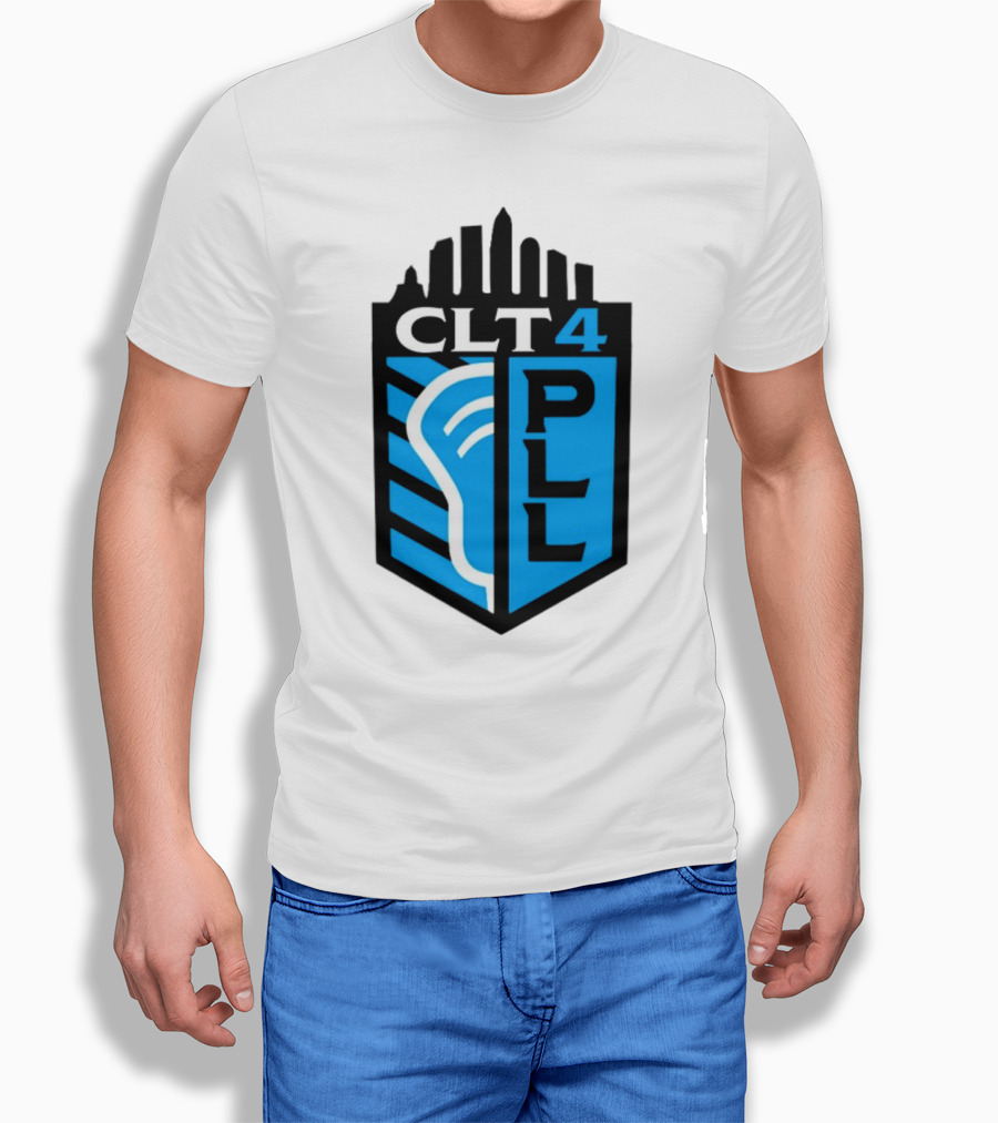 Premier Lacrosse League CLT 4 Logo PLL T-Shirt