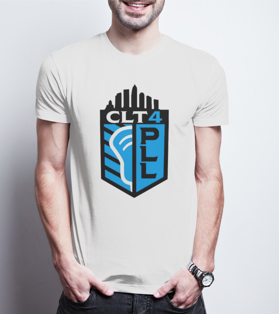 Premier Lacrosse League CLT 4 Logo PLL T-Shirt