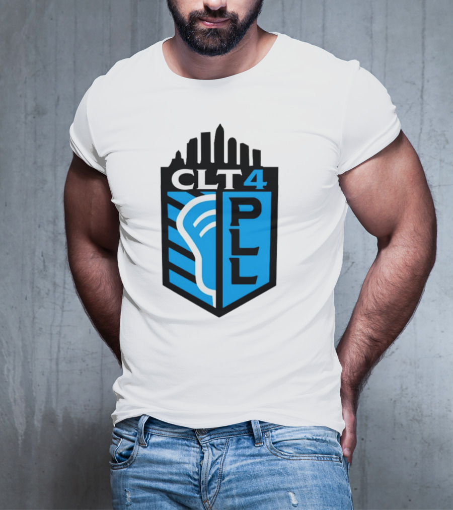 Premier Lacrosse League CLT 4 Logo PLL T-Shirt