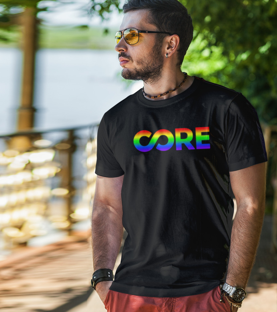 CORE Community Organized Relief Effort Pride Rainbow T-Shirt