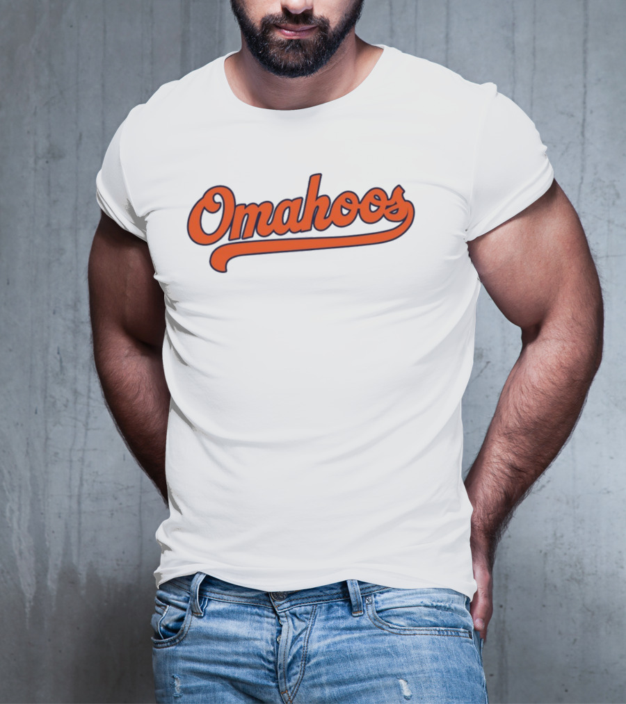 Omahoos Baseball Script T-Shirt