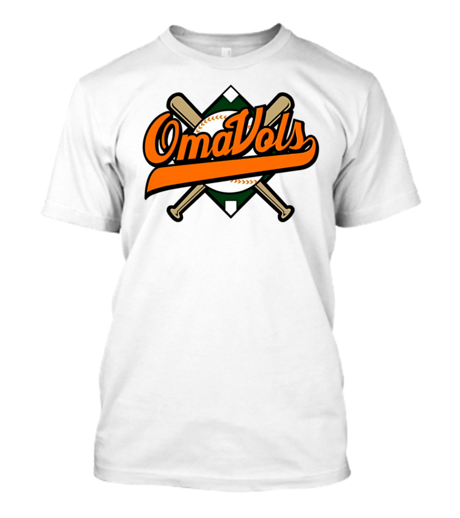Omavols Baseball Bats Script T-Shirt