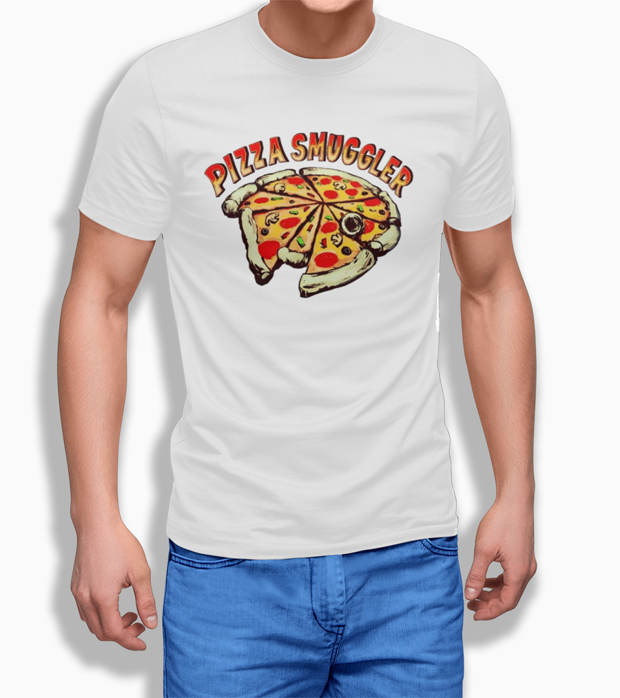 Pizza Smuggler Slices Comic T-Shirt