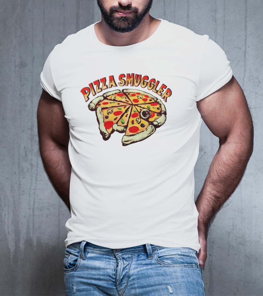 Pizza Smuggler Slices Comic T-Shirt
