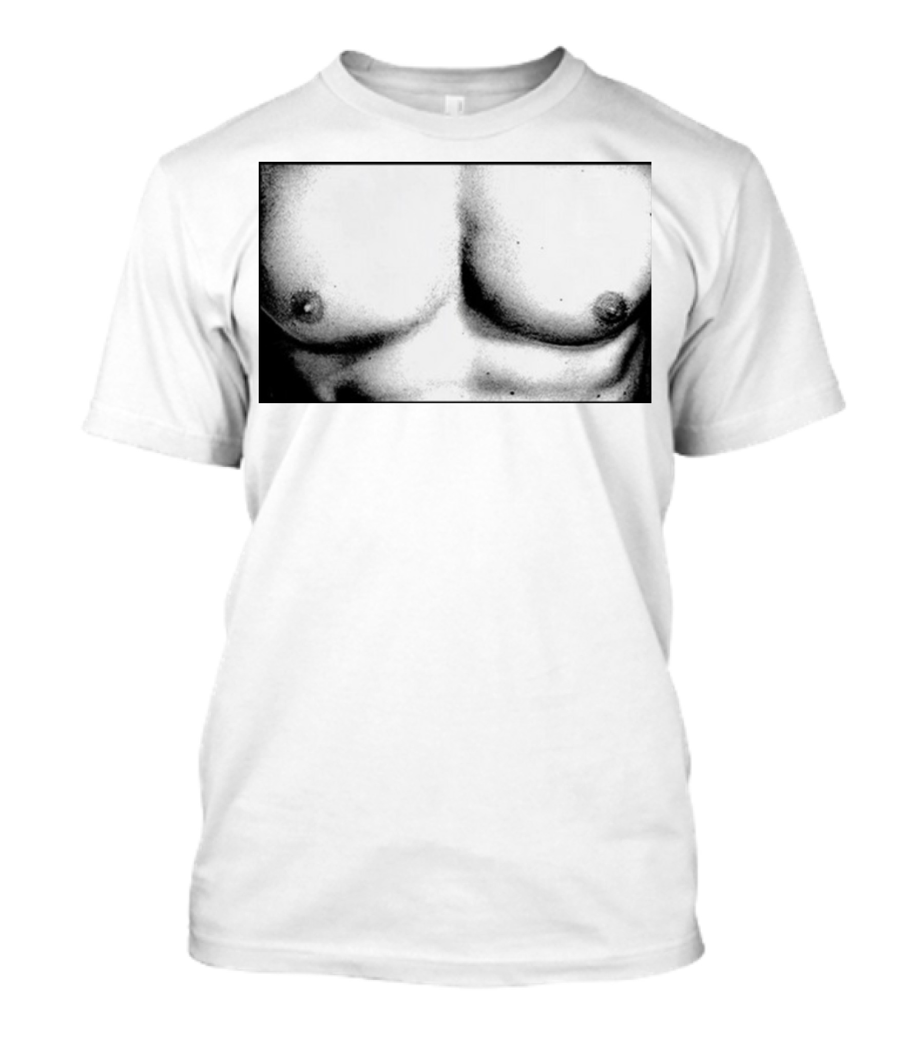Boy Crazy Pecs Bold Monochrome Torso T-Shirt