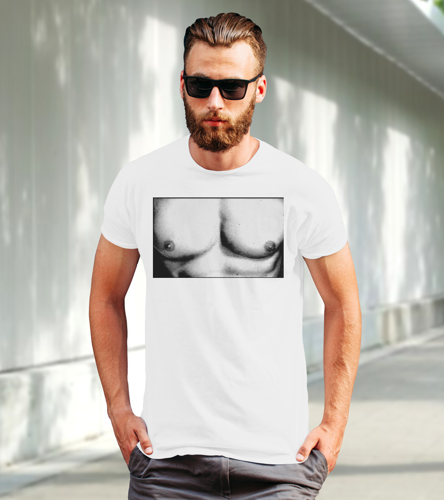Boy Crazy Pecs Bold Monochrome Torso T-Shirt