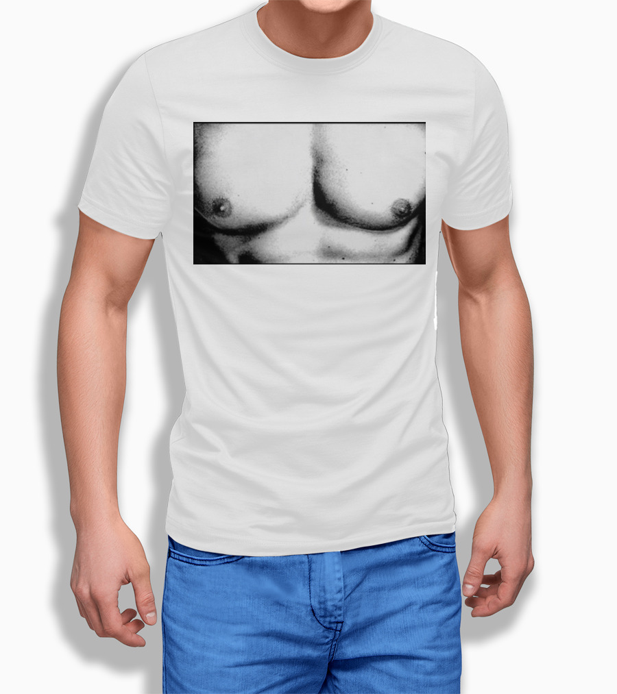 Boy Crazy Pecs Bold Monochrome Torso T-Shirt