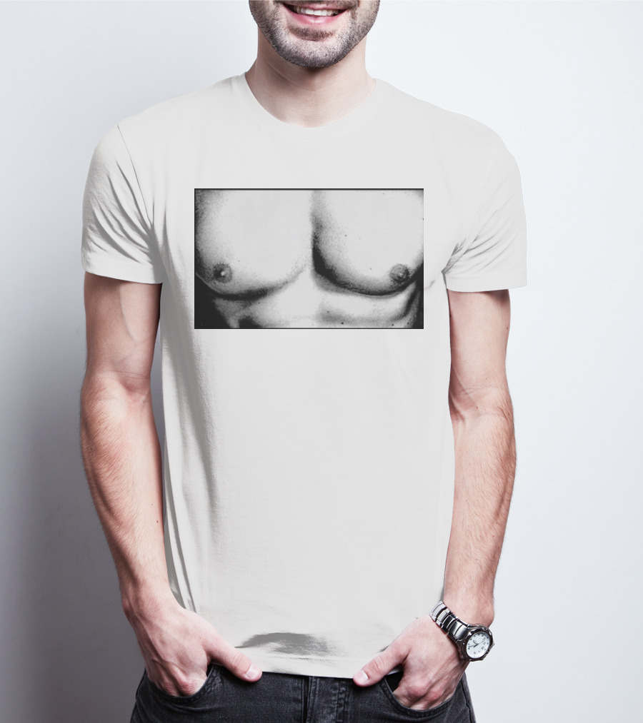Boy Crazy Pecs Bold Monochrome Torso T-Shirt
