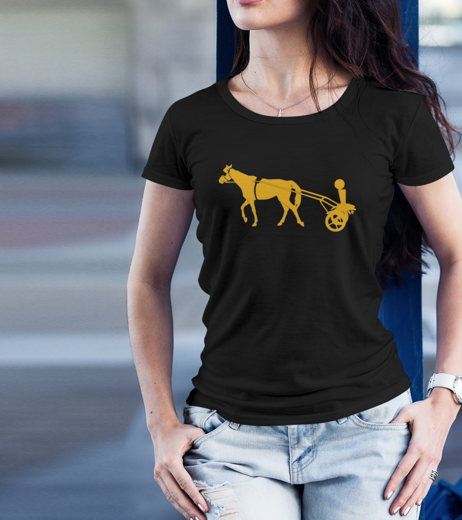 Joker Horse Cart Iconic Symbolic T-Shirt