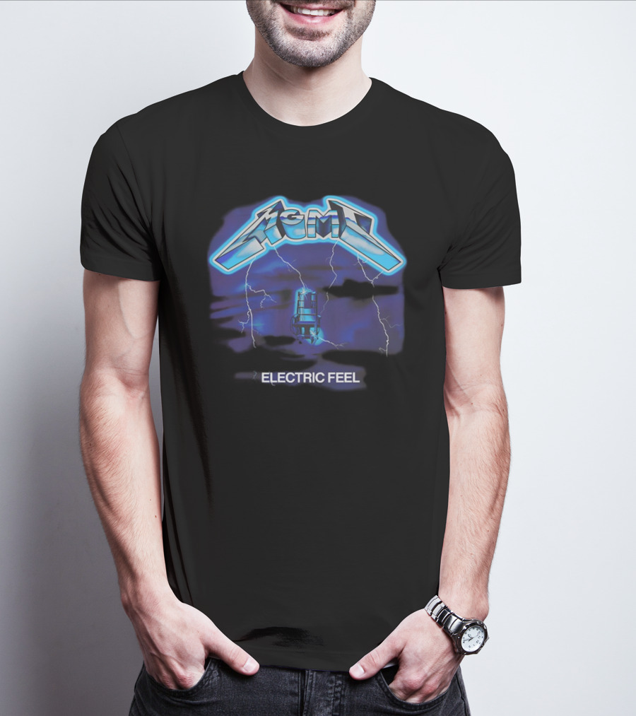 MGMT Electric Feel Lightning Microphone Blast T-Shirt