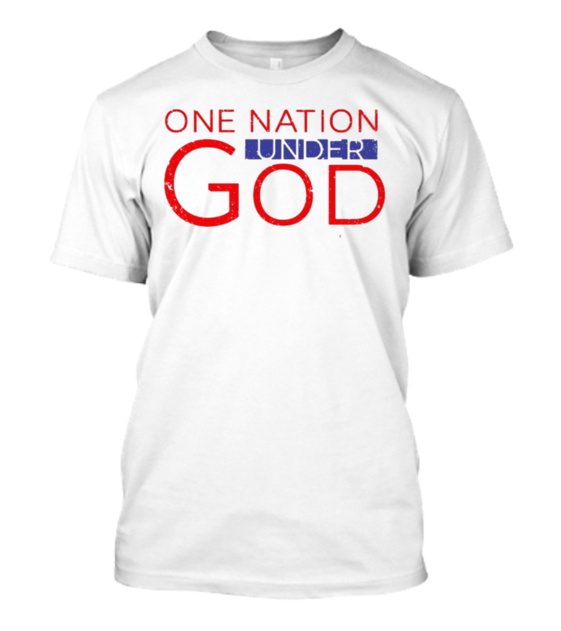 JP Sears One Nation Under God Bold Patriotic Text T-Shirt