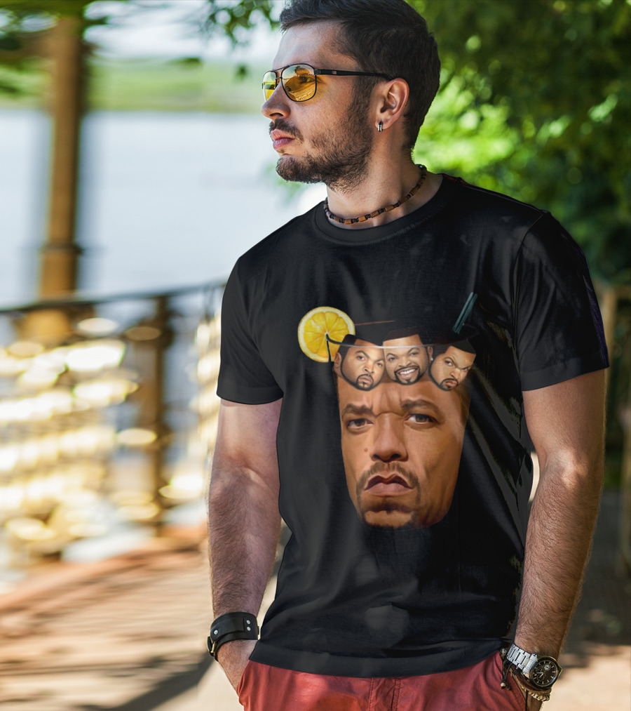 Teefury Got Ice Cube Ice-T Lemon Drink T-Shirt