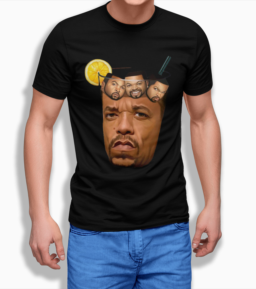 Teefury Got Ice Cube Ice-T Lemon Drink T-Shirt