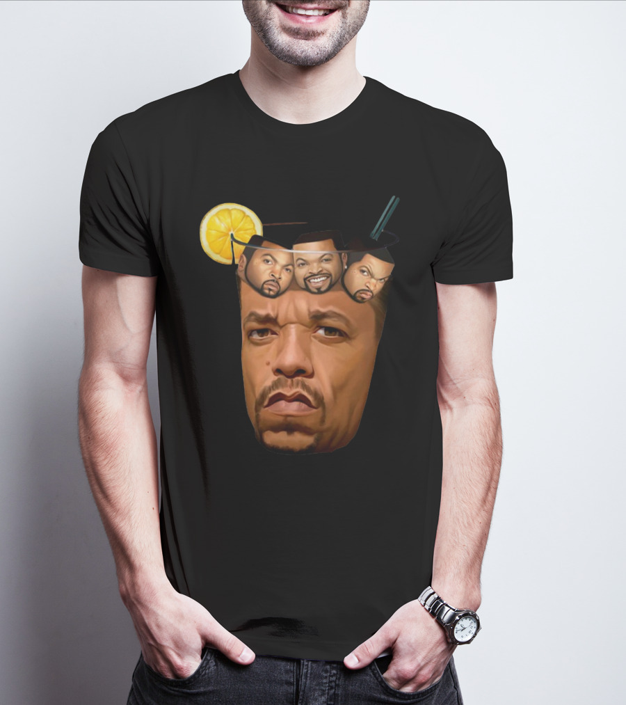 Teefury Got Ice Cube Ice-T Lemon Drink T-Shirt