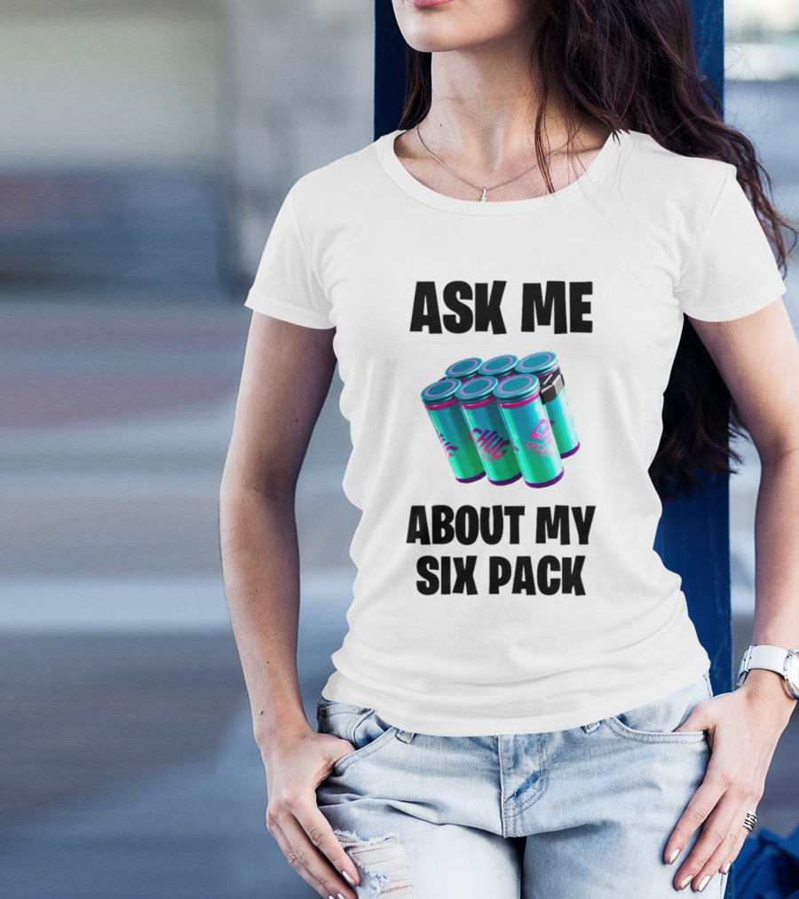Ask Me About My Six Pack Chug Splash Fortnite Gaming Reference T-Shirt