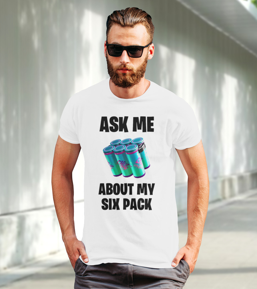 Ask Me About My Six Pack Chug Splash Fortnite Gaming Reference T-Shirt