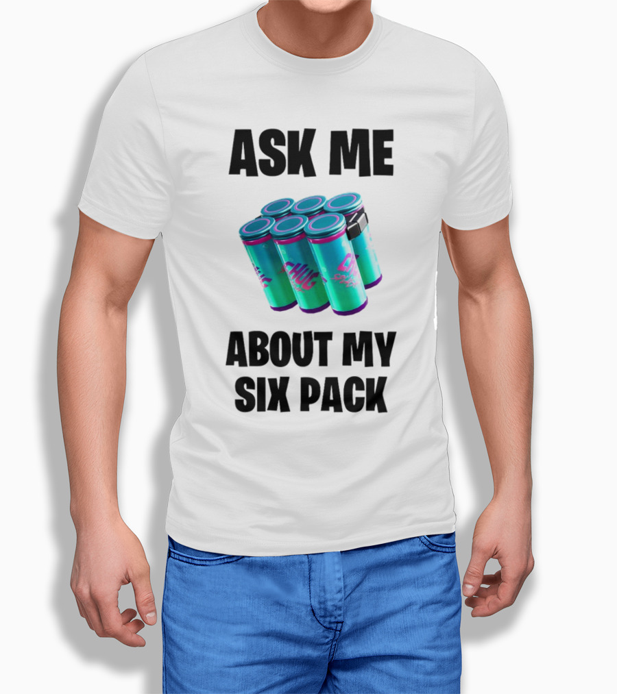 Ask Me About My Six Pack Chug Splash Fortnite Gaming Reference T-Shirt