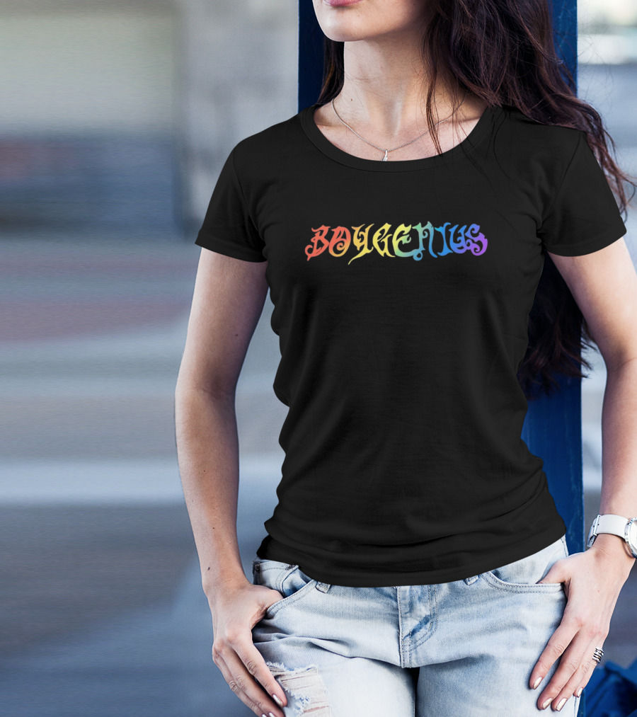 Boygenius Psychedelic Rainbow Camo T-Shirt