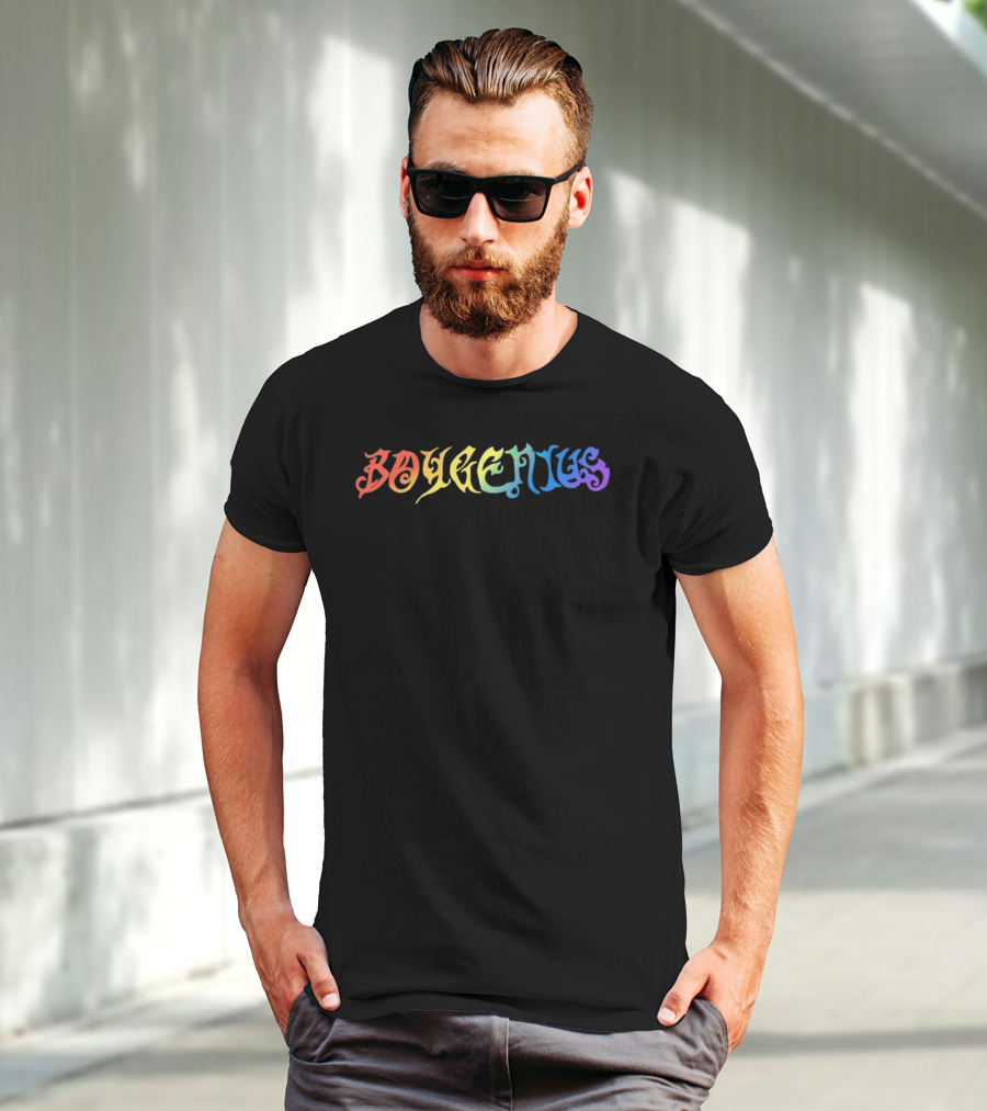 Boygenius Psychedelic Rainbow Camo T-Shirt