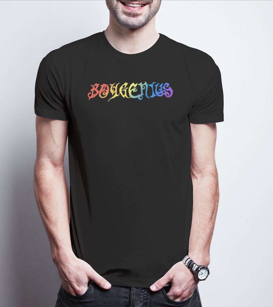 Boygenius Psychedelic Rainbow Camo T-Shirt
