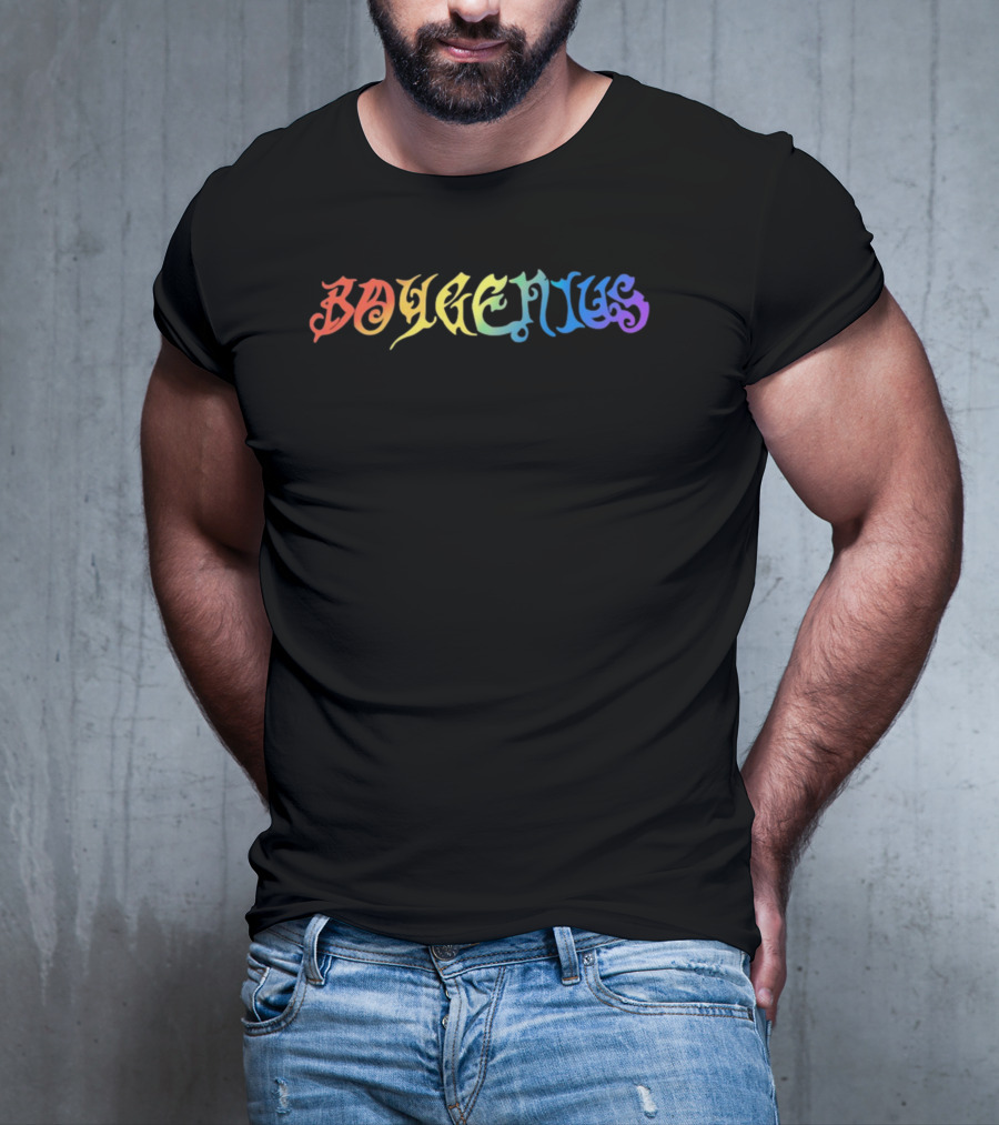 Boygenius Psychedelic Rainbow Camo T-Shirt