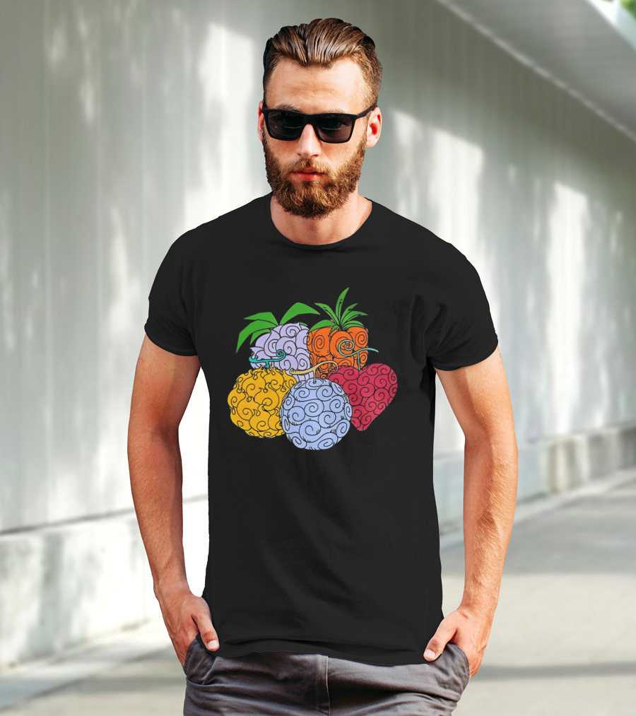 Crunchyroll One Piece Devil Fruits Colorful Collection T-Shirt