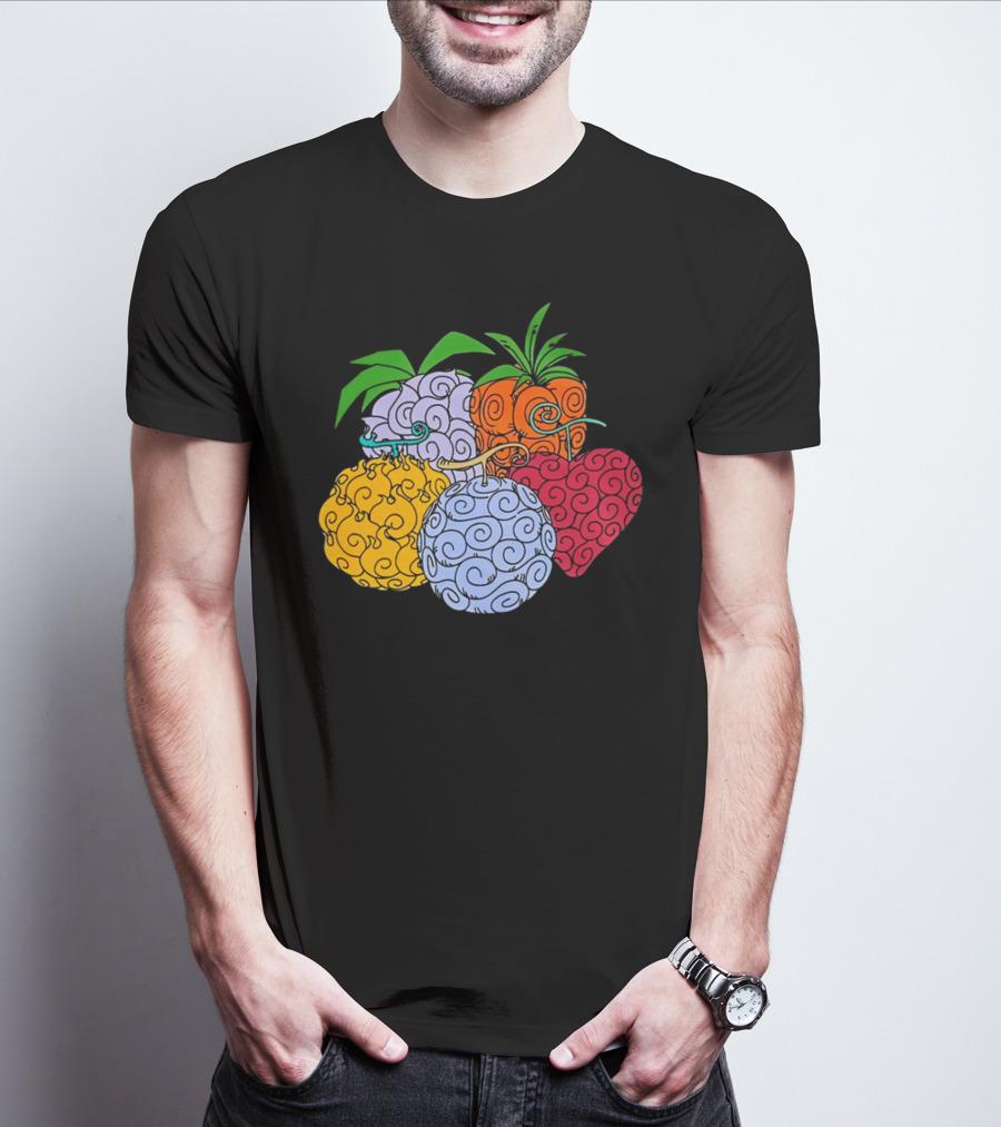 Crunchyroll One Piece Devil Fruits Colorful Collection T-Shirt