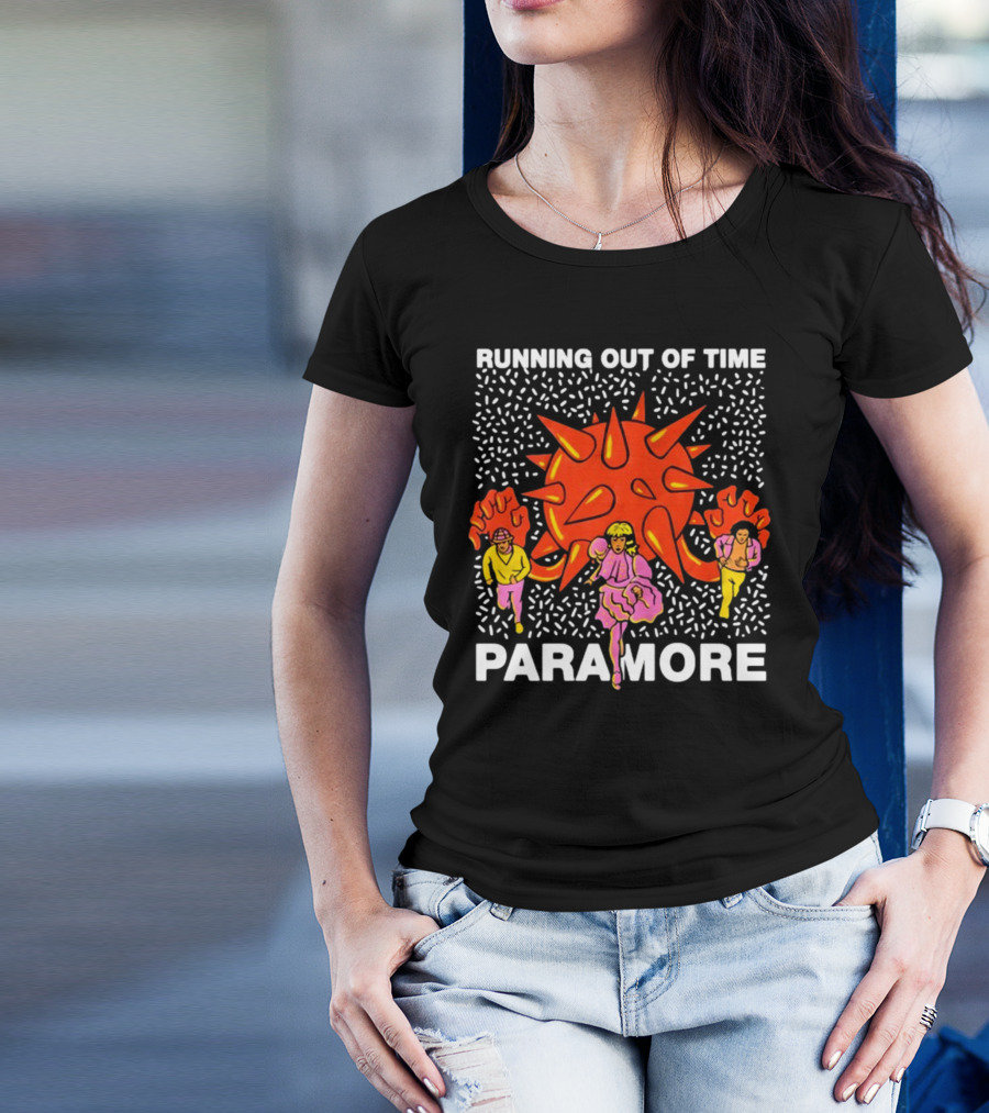 Running Out Of Time Paramore Bold Retro T-Shirt