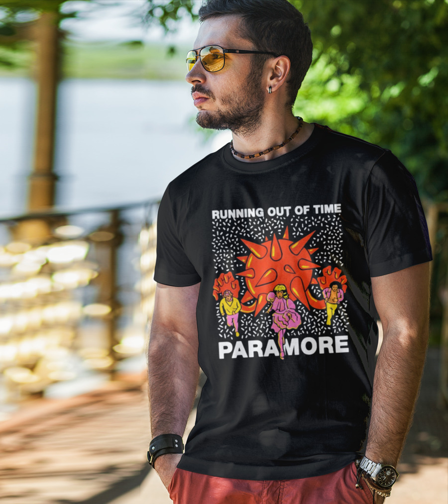 Running Out Of Time Paramore Bold Retro T-Shirt