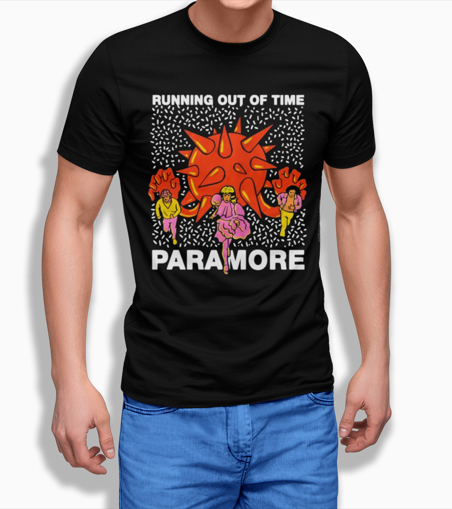 Running Out Of Time Paramore Bold Retro T-Shirt