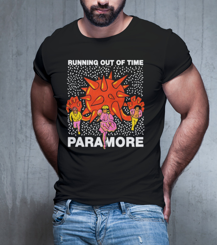 Running Out Of Time Paramore Bold Retro T-Shirt