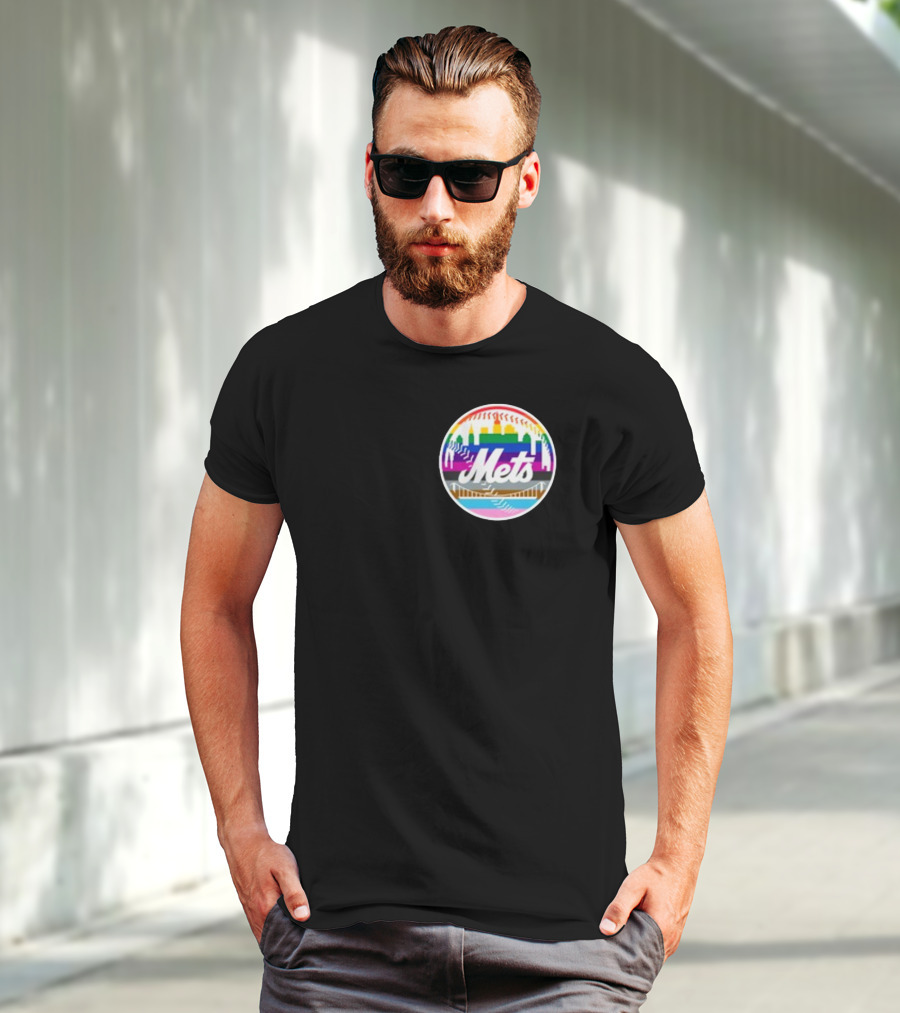 Tia Alex New York Mets Rainbow Pride T-Shirt