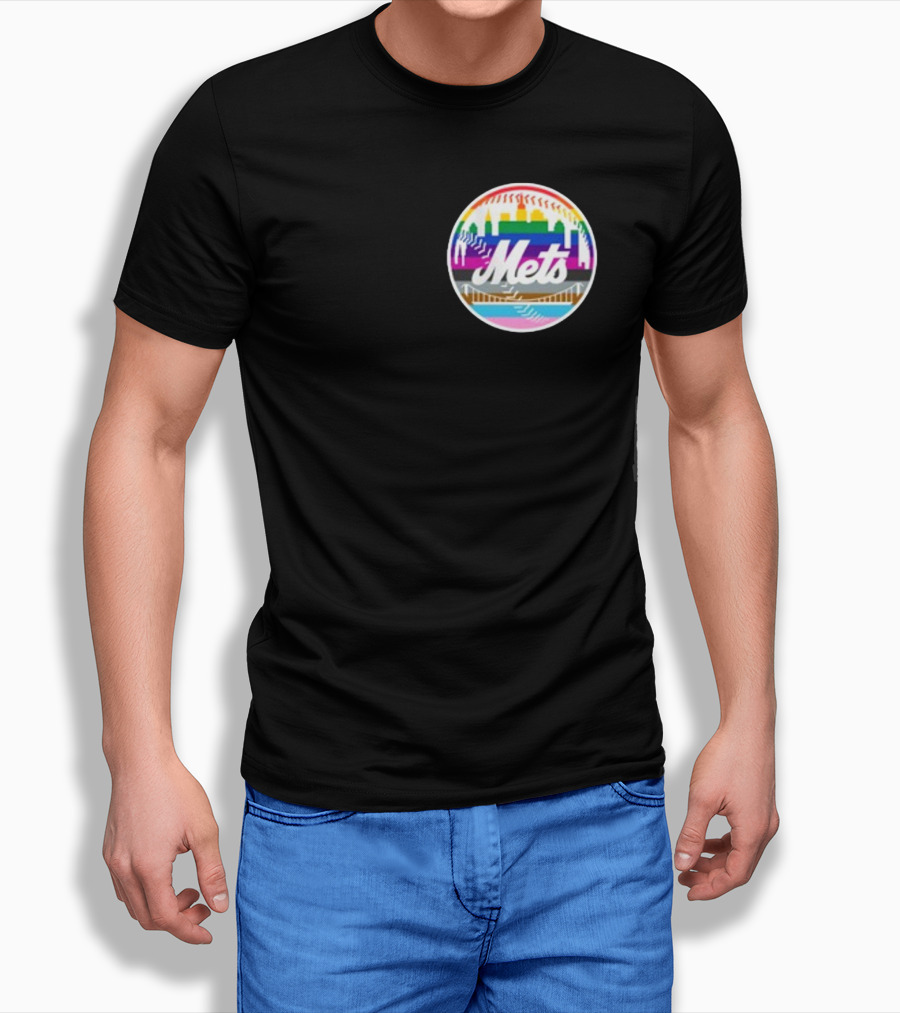 Tia Alex New York Mets Rainbow Pride T-Shirt
