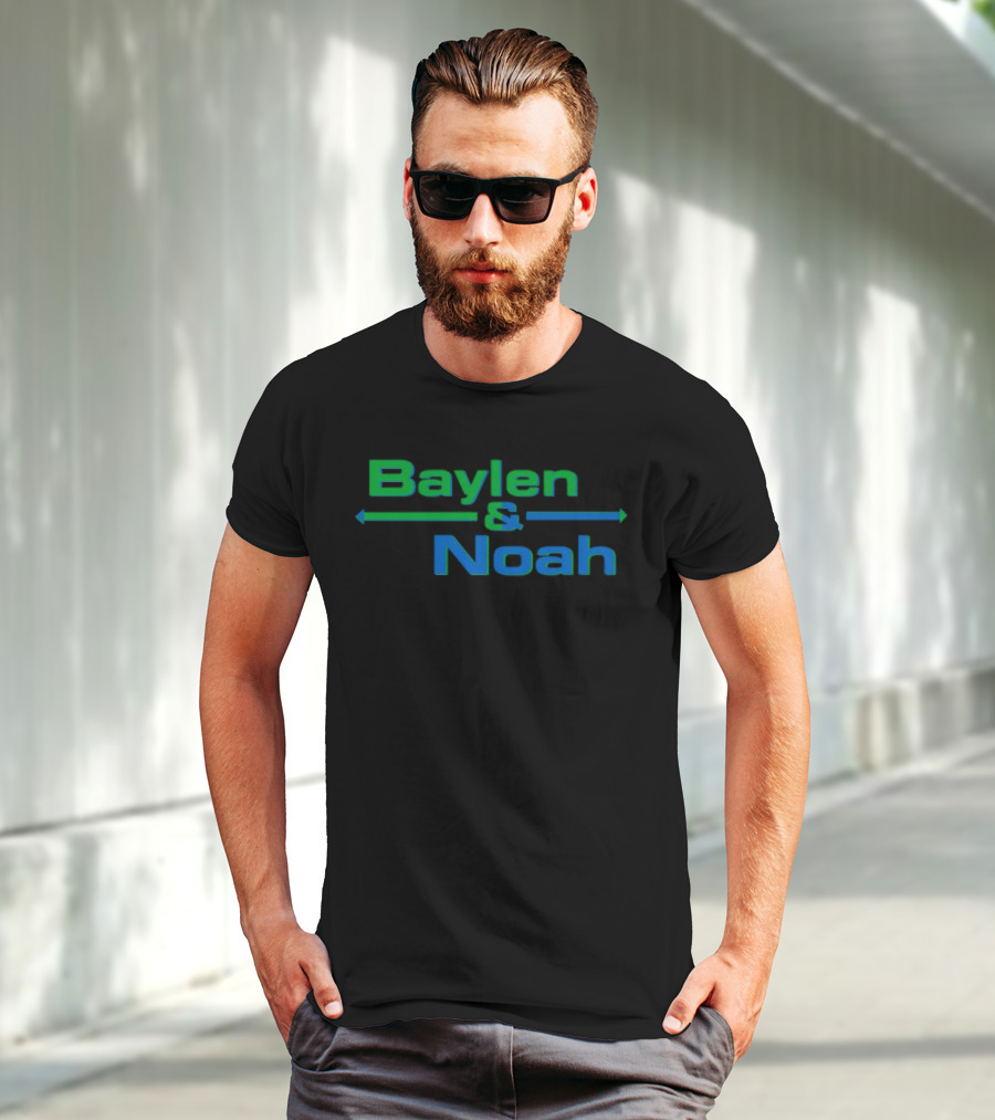 Baylenlevine Baylen And Noah Arrows Green Blue T-Shirt