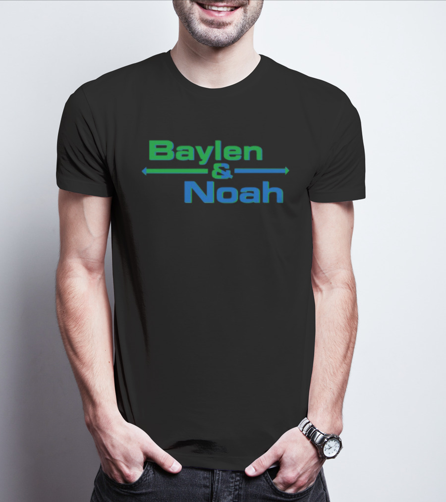 Baylenlevine Baylen And Noah Arrows Green Blue T-Shirt