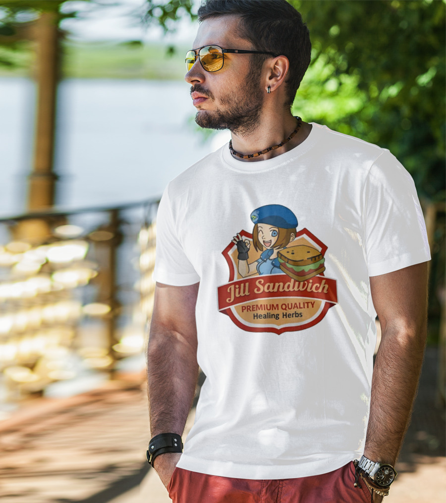 Jill Sandwich Healing Herbs Badge T-Shirt