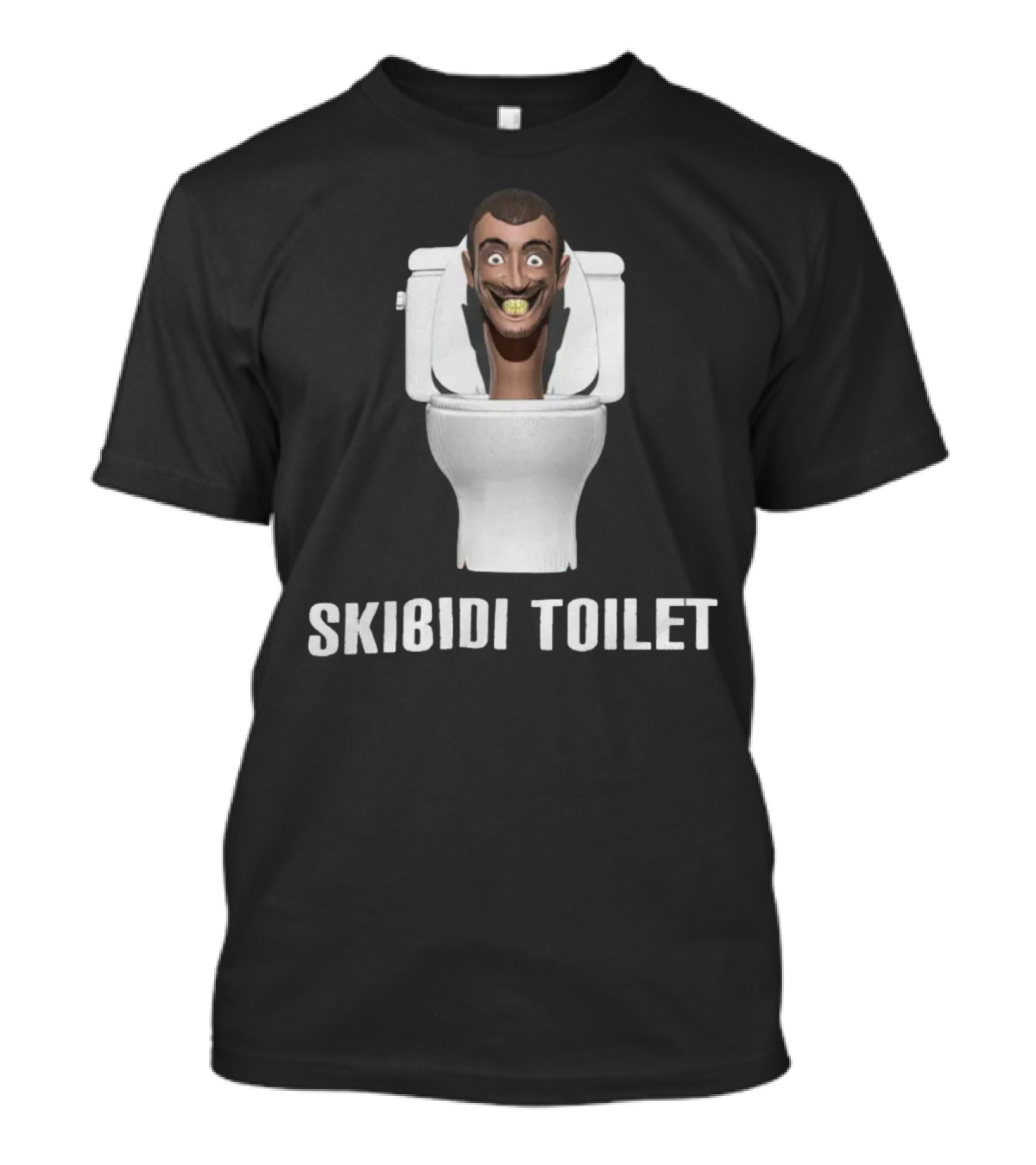 Skibidi Toilet Meme Character Head Emerging From Toilet Bowl T-Shirt