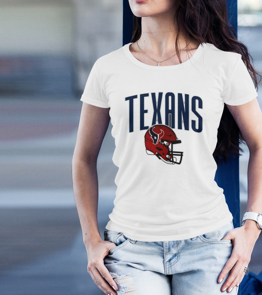 Texans Football Helmet T-Shirt