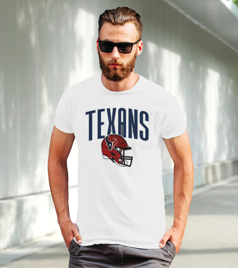 Texans Football Helmet T-Shirt