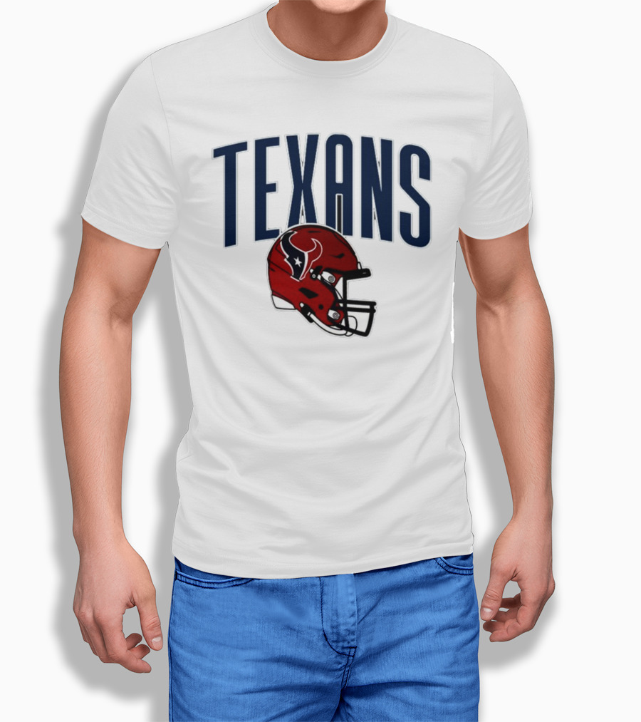Texans Football Helmet T-Shirt