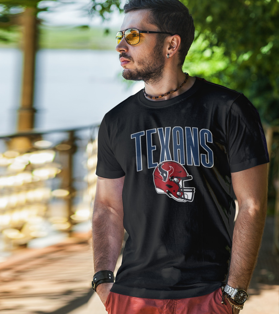 Texans Red Helmet NFL Team T-Shirt