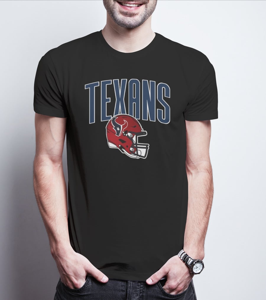 Texans Red Helmet NFL Team T-Shirt