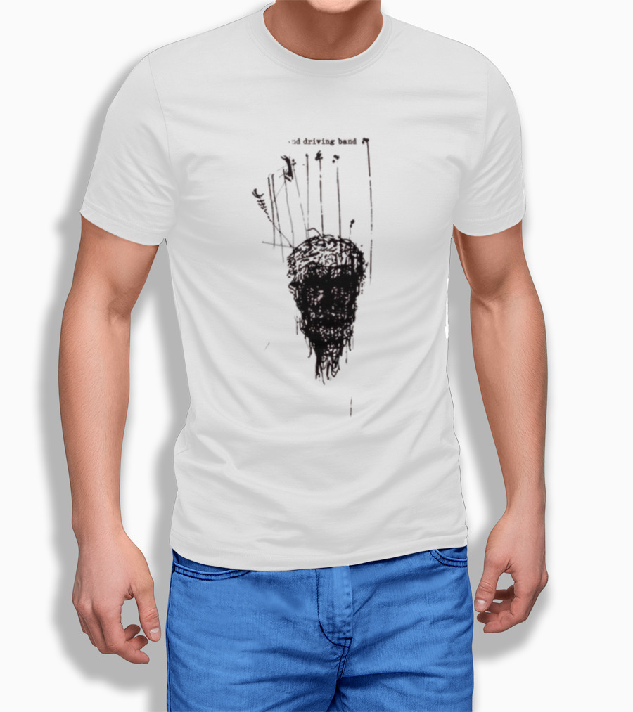 Anthony Green And The High And Driving Band Sketch Head Dark Aesthetic T-Shirt