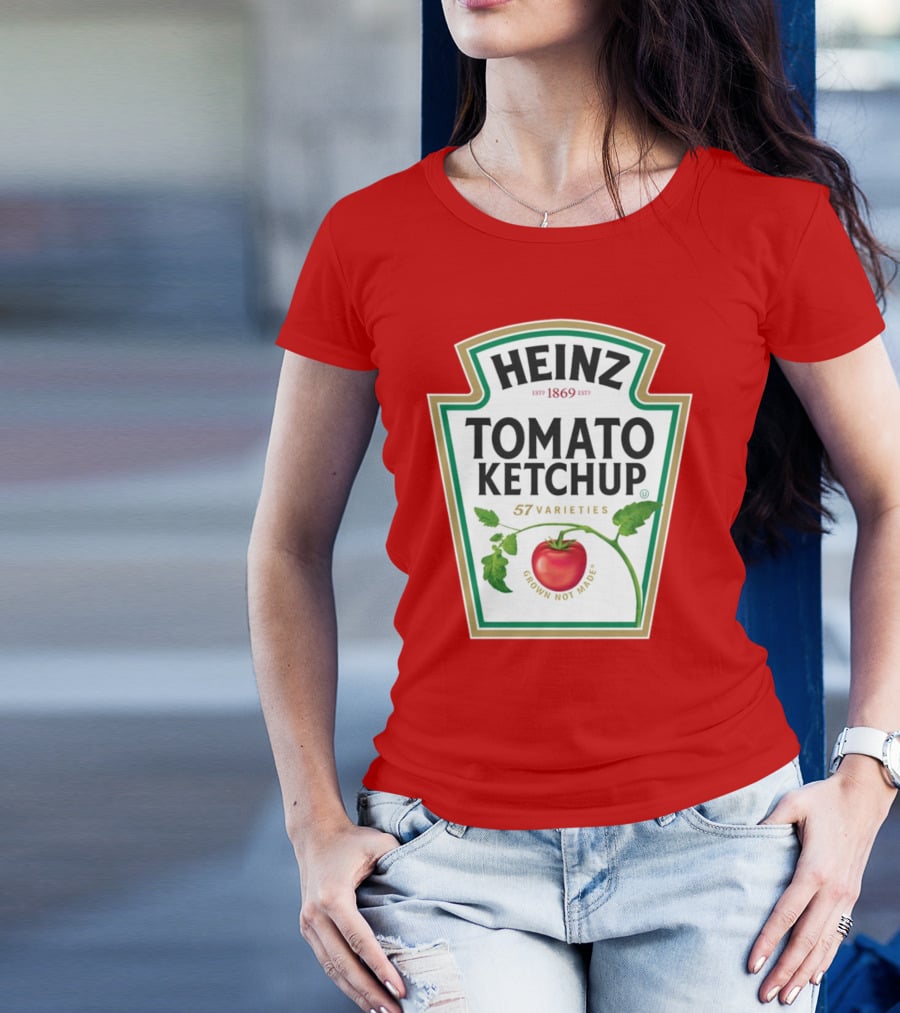 Heinz Tomato Ketchup 57 Varieties Grown Not Made Est 1869 T-Shirt