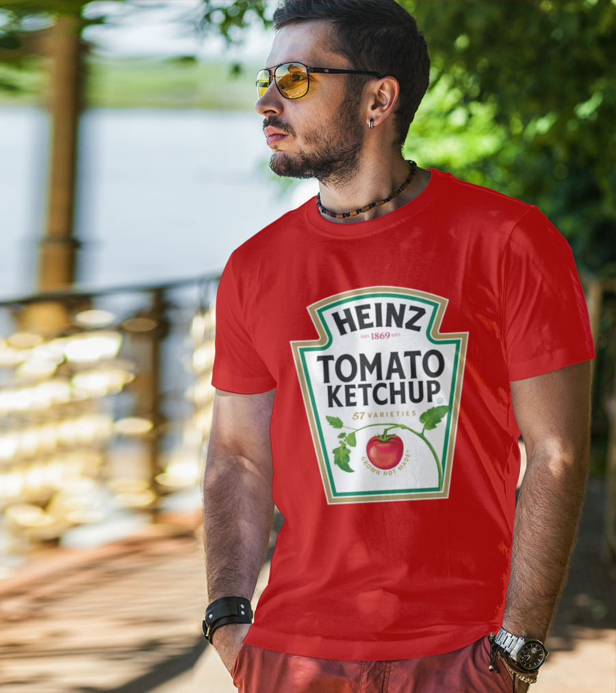 Heinz Tomato Ketchup 57 Varieties Grown Not Made Est 1869 T-Shirt